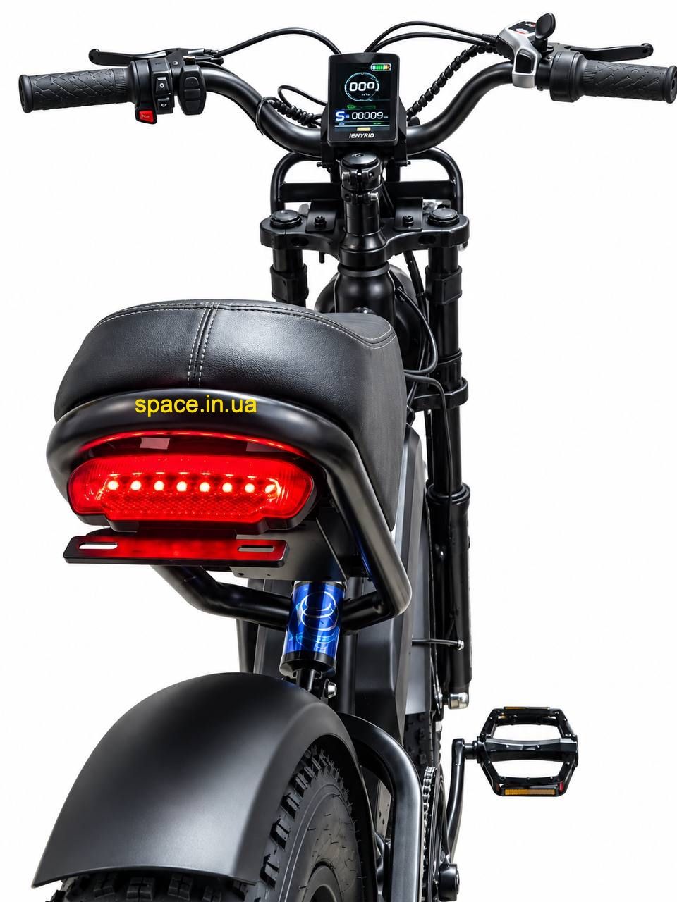 Електровелосипед фетбайк FateBike EliteLux EL49 Dual 2000W 48V 26Ah, повний привід 2WD, NFC, 20", чорний