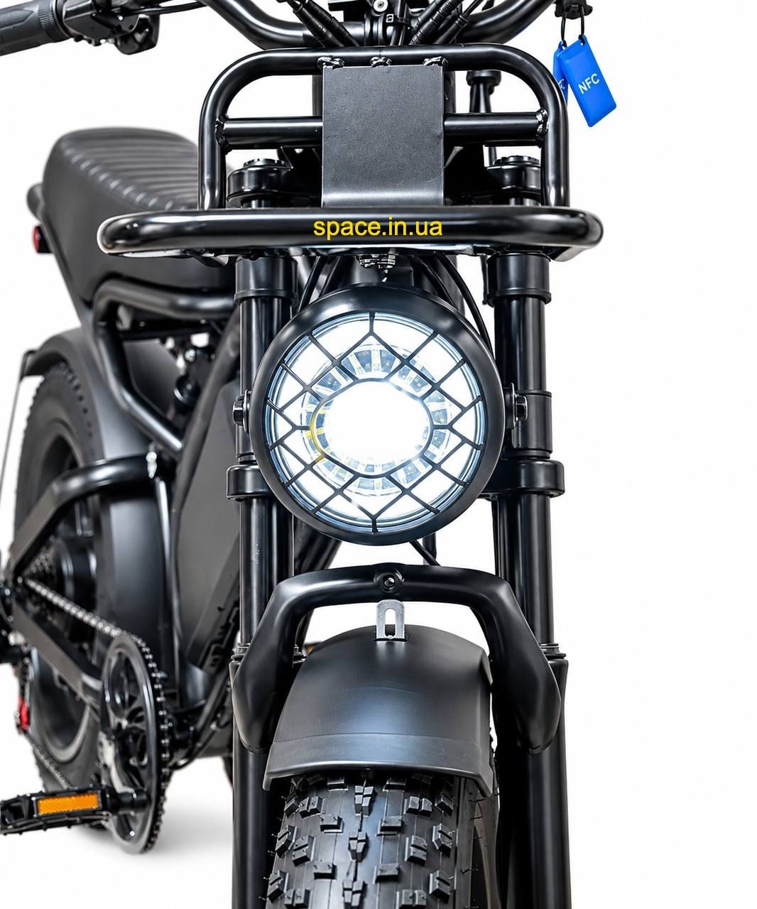 Електровелосипед фетбайк FateBike EliteLux EL49 Dual 2000W 48V 26Ah, повний привід 2WD, NFC, 20", чорний