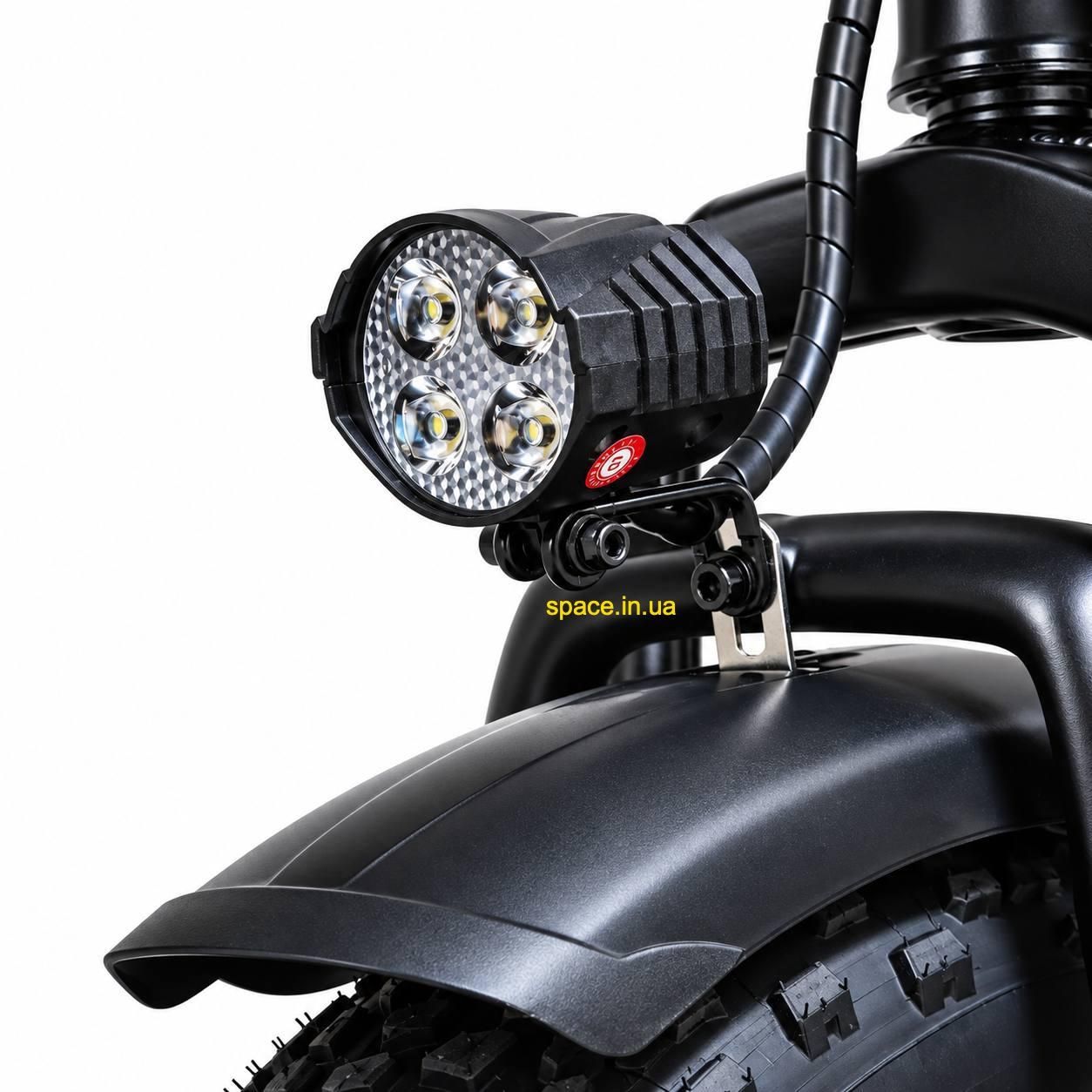 Електровелосипед Elite Lux 1000W 48V 19Ah, складний фетбайк 20×4.0, до 60 км/год, чорний