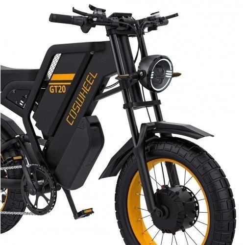 Електровелосипед COSWHEEL GT20 PRO (3000W, 40Ah, 60 км/год) — Двомоторний електрофетбайк
