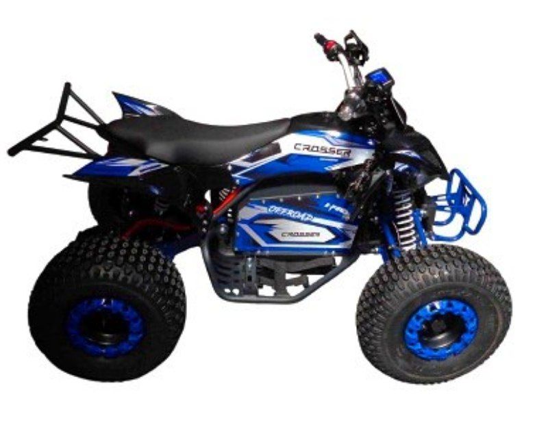 Електроквадроцикл підлітковий CROSSER RACE 1500W 60V (Синій) | Карданний вал + MP3