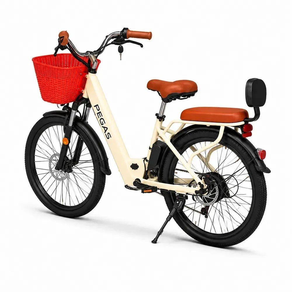 Електровелосипед IDemo PEGAS 650W, 48V 15Ah, 40 км/год, колір молочний