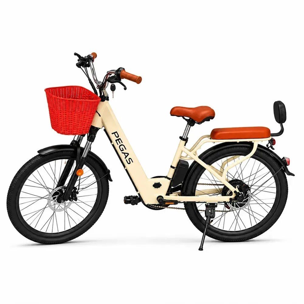Електровелосипед IDemo PEGAS 650W, 48V 15Ah, 40 км/год, колір молочний