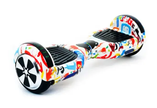 Гіроборд Smart Balancе Wheel 6.5 Графіті Білий