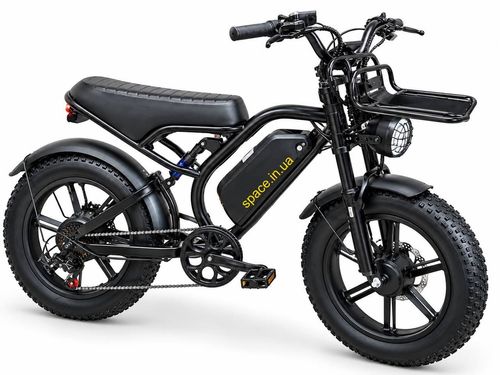 Електровелосипед фетбайк FateBike EliteLux EL49 Dual 2000W 48V 26Ah, повний привід 2WD, NFC, 20", чорний