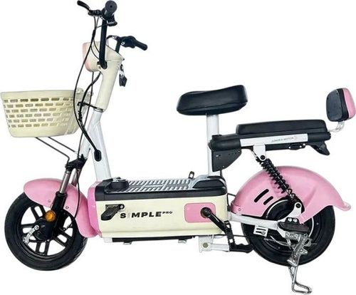 Електроскутер IDemo Junior E-Motion Simple PRO (500W, 48V 15Ah LiFePO4, NFC, Круїз-контроль) Рожевий