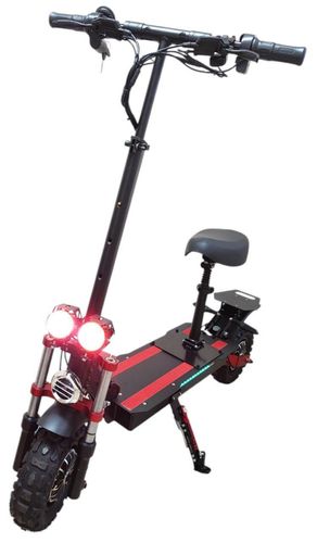 Електросамокат Tesla 4100 повний привід з сидінням та гідравлічними гальмами