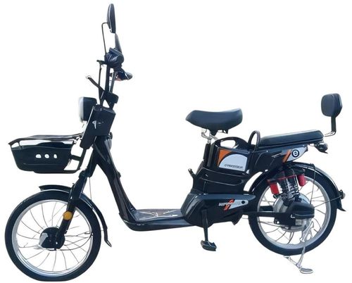 Електровелосипед Crosser Gamma 48V 12Ah (450w) двомісний з кошиком + PASS-система Чорний