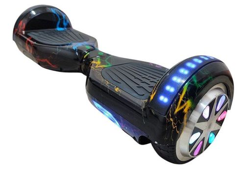 Гіроборд Smart Balance Wheel 6.5 Чорний з блискавкою новинка 2025 року