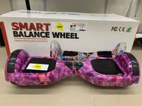Гіроборд Smart Balancе Wheel 6.5 Фіолетовий космос з підсвіткою