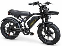 Електровелосипед фетбайк FateBike EliteLux EL49 Dual 2000W 48V 26Ah, повний привід 2WD, NFC, 20", чорний