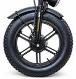 Електровелосипед фетбайк FateBike EliteLux EL49 Dual 2000W 48V 26Ah, повний привід 2WD, NFC, 20", чорний