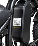 Електровелосипед фетбайк FateBike EliteLux EL49 Dual 2000W 48V 26Ah, повний привід 2WD, NFC, 20", чорний