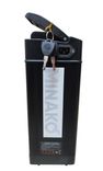 Електровелосипед Minako PRO 48V 19Ah (800w) двомісний з кошиком + PASS-система Чорний