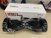 Гіроборд Smart Balancе Wheel 8 Блискавка біла з підсвіткою