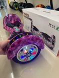 Гіроборд Smart Balancе Wheel 8 Фіолетовий космос з підсвіткою
