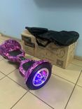Гіроборд Smart Balancе Wheel 10 Фіолетовий космос з підсвіткою