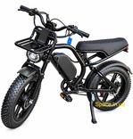 Електровелосипед фетбайк FateBike EliteLux EL49 Dual 2000W 48V 26Ah, повний привід 2WD, NFC, 20", чорний