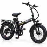 Електровелосипед Elite Lux 1000W 48V 19Ah, складний фетбайк 20×4.0, до 60 км/год, чорний