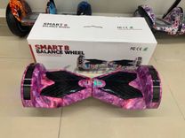 Гіроборд Smart Balancе Wheel 8 Фіолетовий космос з підсвіткою