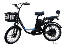 Електровелосипед Minako PRO 48V 19Ah (800w) двомісний з кошиком + PASS-система Чорний