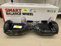 Гіроборд Smart Balancе Wheel 6.5 Блискавка біла з підсвіткою