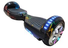 Гіроборд Smart Balance Wheel 6.5 Чорний з блискавкою новинка 2025 року