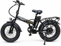 Електровелосипед Elite Lux 1000W 48V 19Ah, складний фетбайк 20×4.0, до 60 км/год, чорний