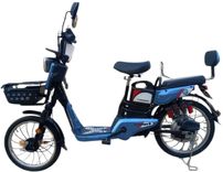 Електровелосипед Crosser Gamma 48V 12Ah (450w) двомісний з кошиком + PASS-система Синій