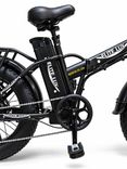 Електровелосипед Elite Lux 1000W 48V 19Ah, складний фетбайк 20×4.0, до 60 км/год, чорний