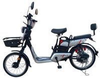 Електровелосипед Crosser Gamma 48V 12Ah (450w) двомісний з кошиком + PASS-система Сірий