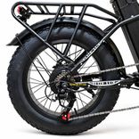 Електровелосипед Elite Lux 1000W 48V 19Ah, складний фетбайк 20×4.0, до 60 км/год, чорний